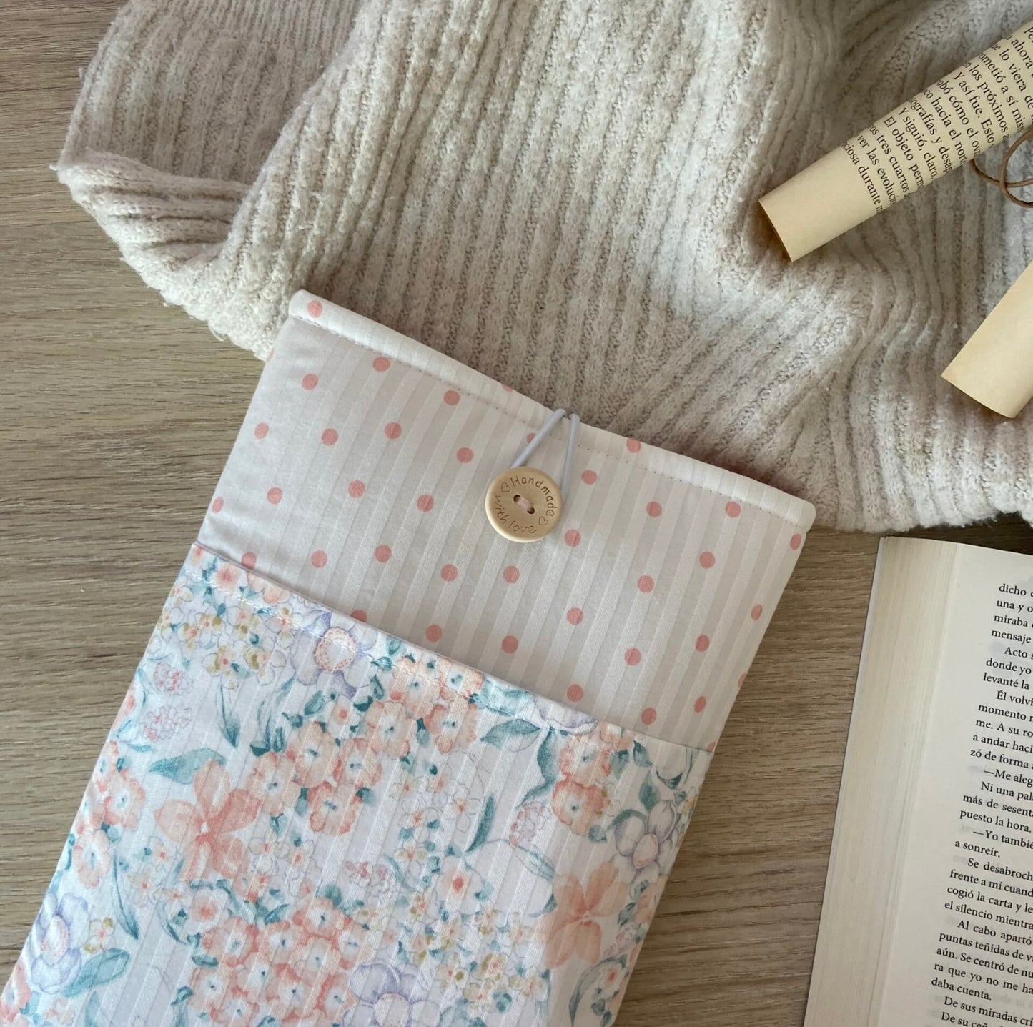 Funda literaria Jane con bolsillo