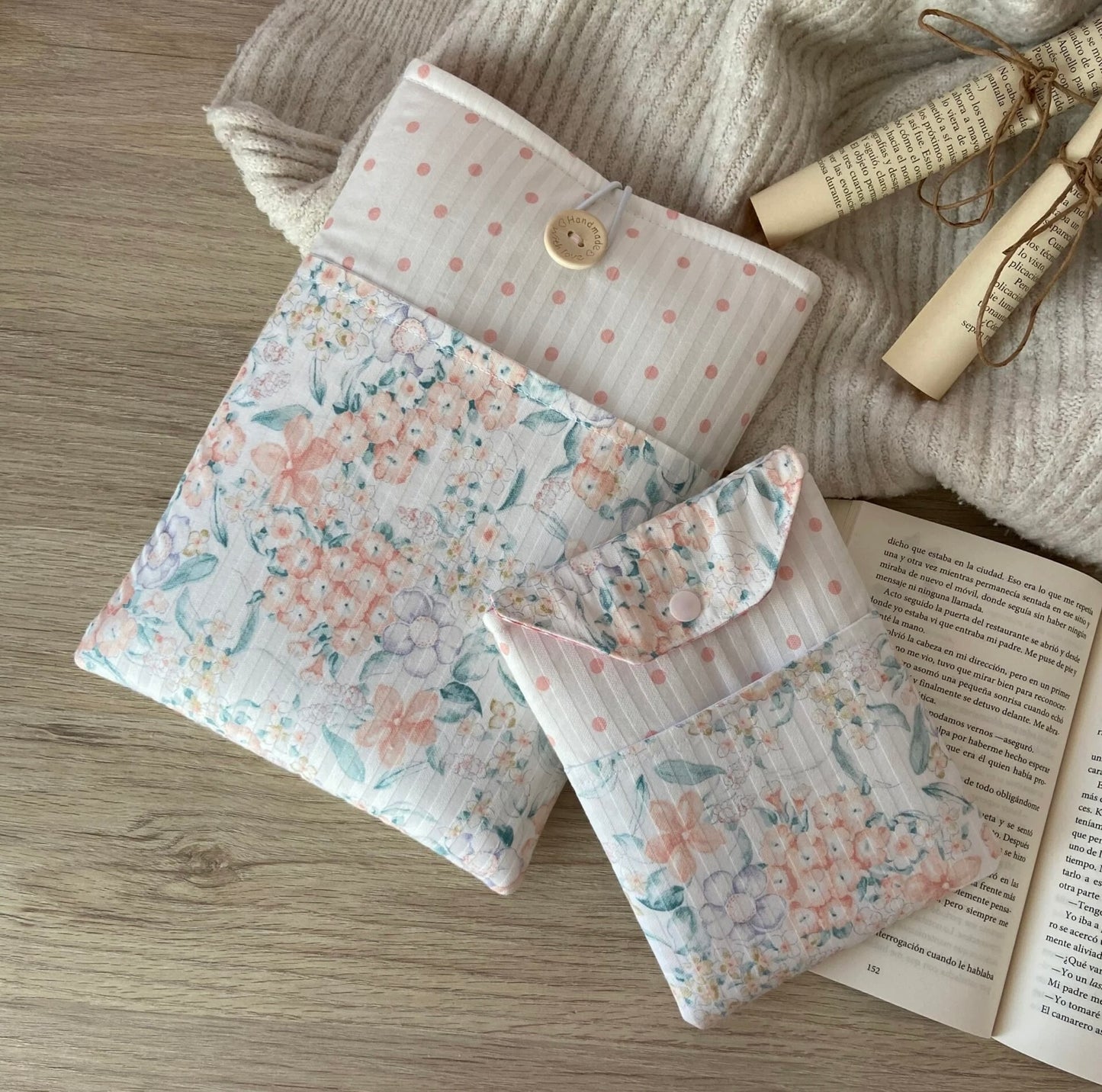 Funda literaria Jane con bolsillo