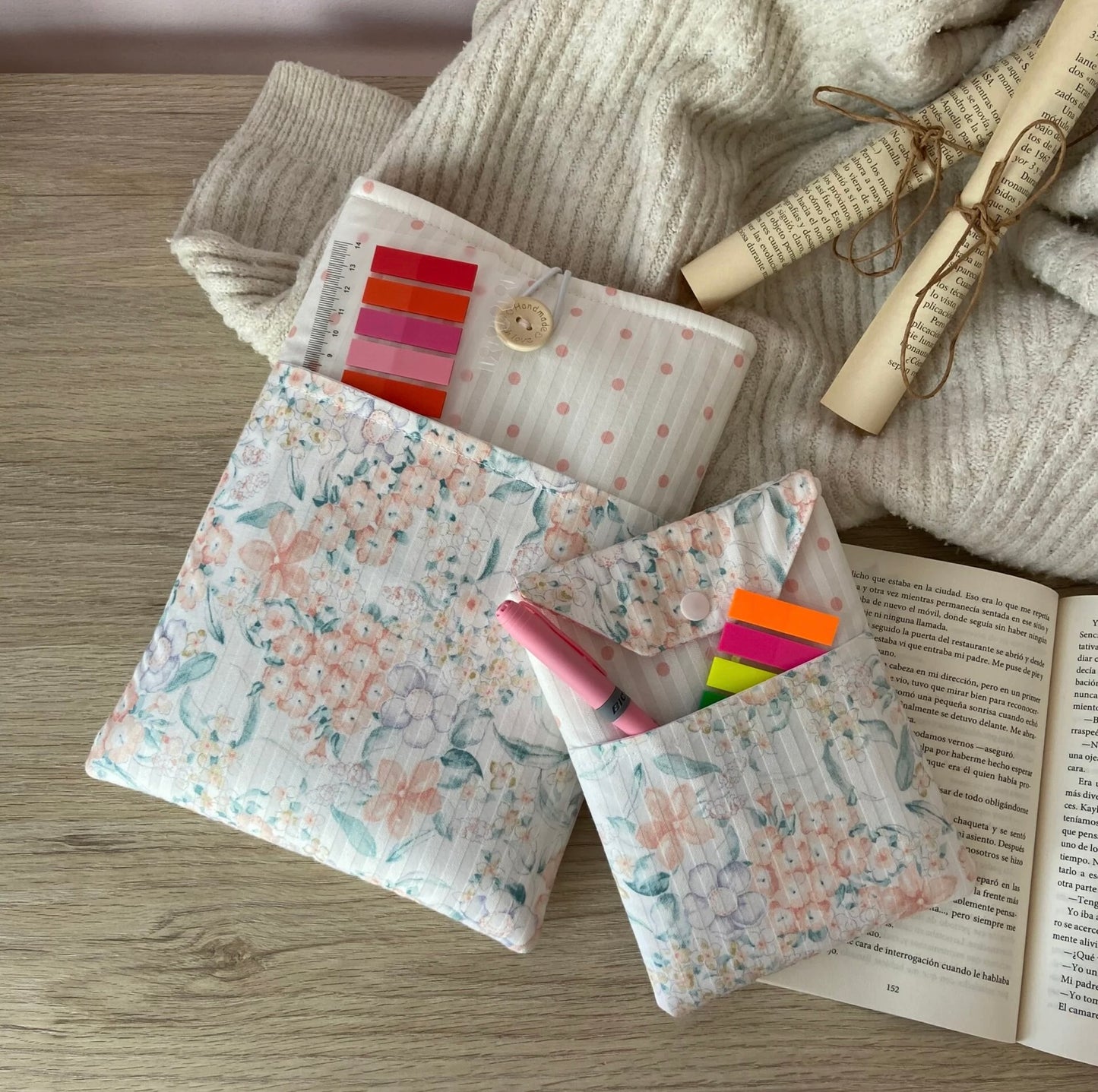 Funda literaria Jane con bolsillo