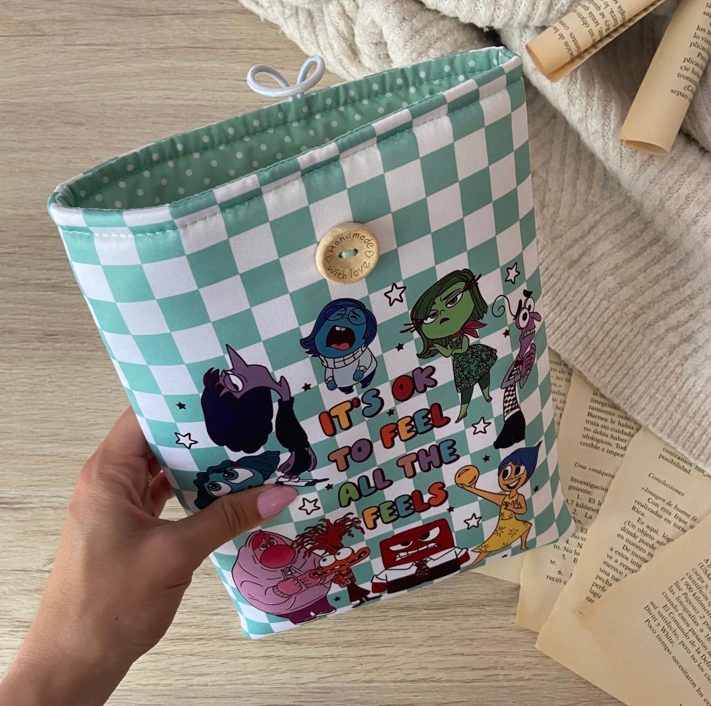 Funda literaria Inside out 2