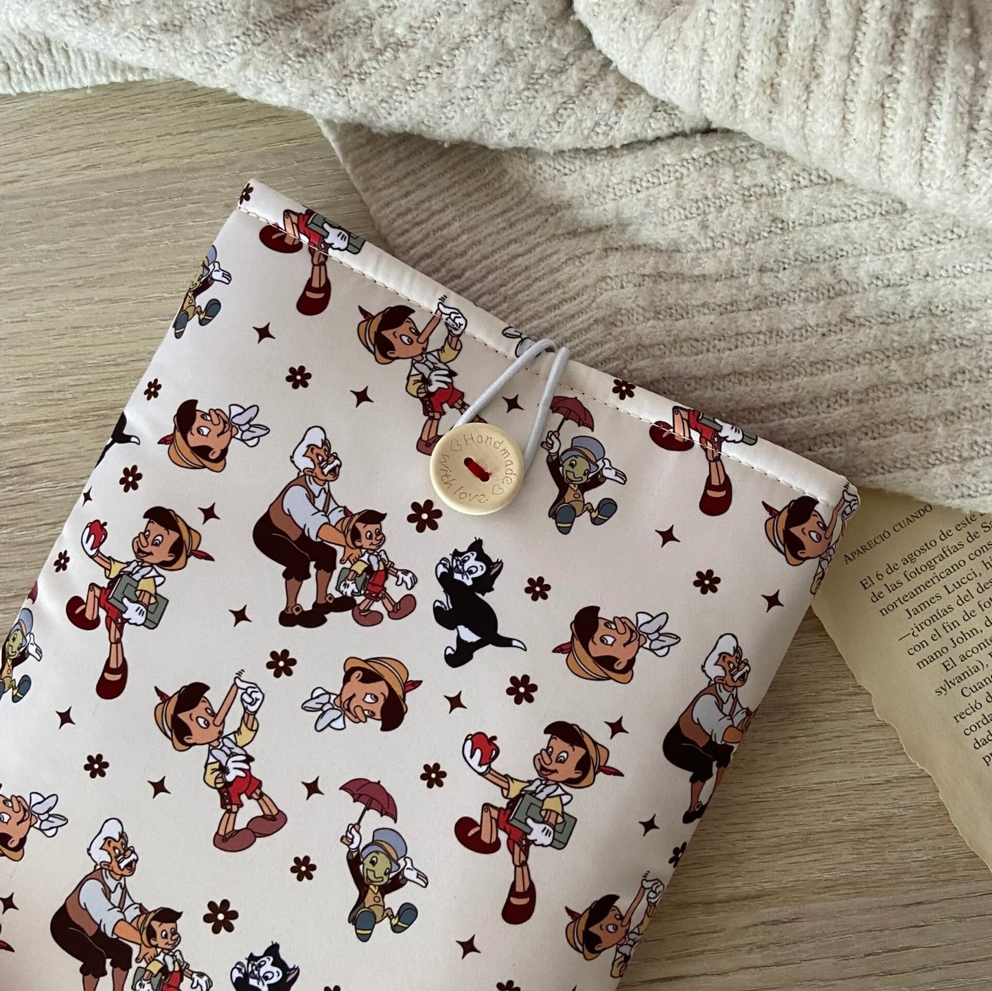 Funda literaria Pinocho
