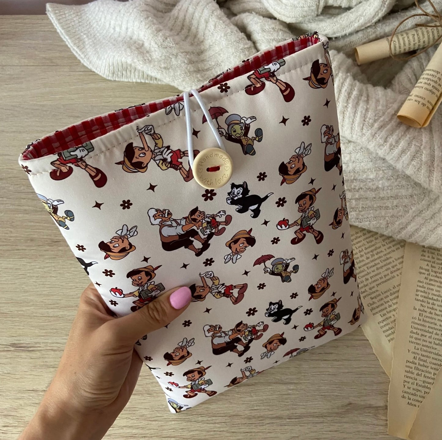 Funda literaria Pinocho