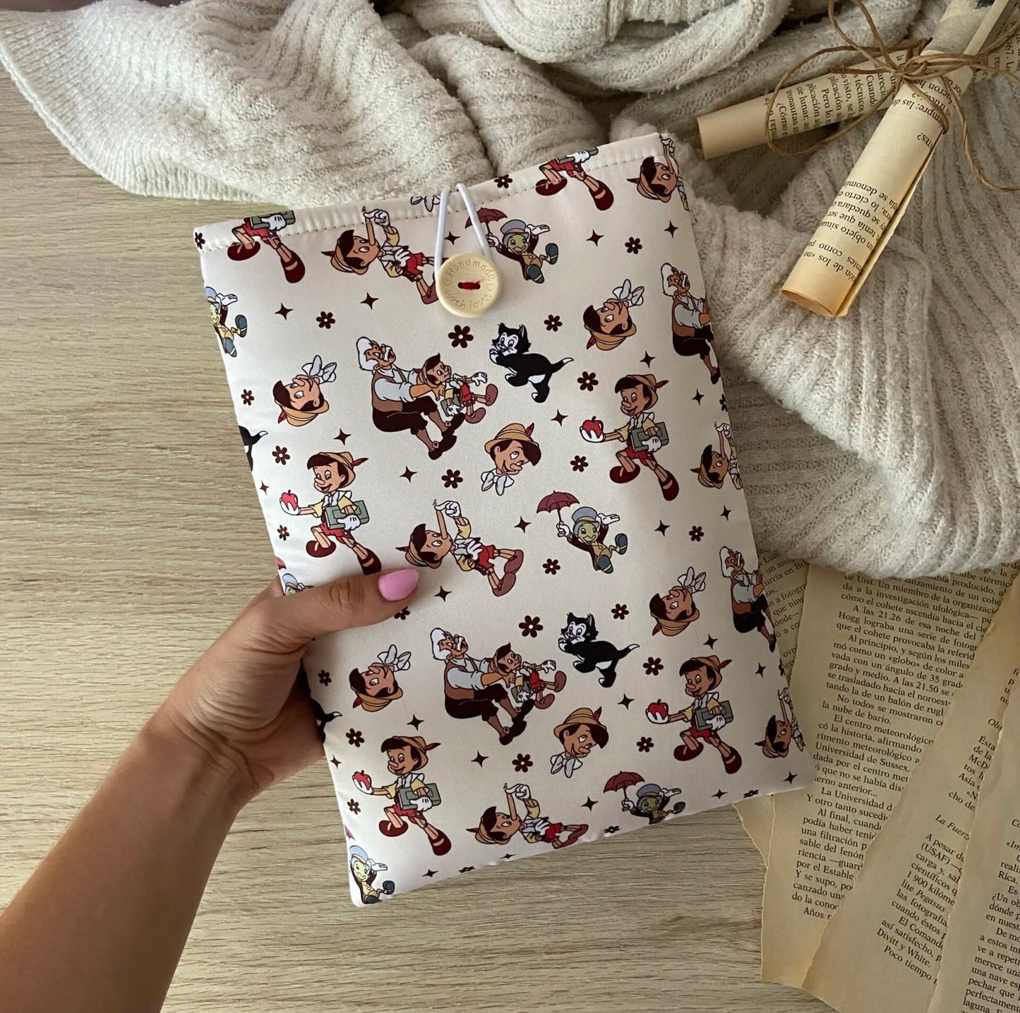 Funda literaria Pinocho
