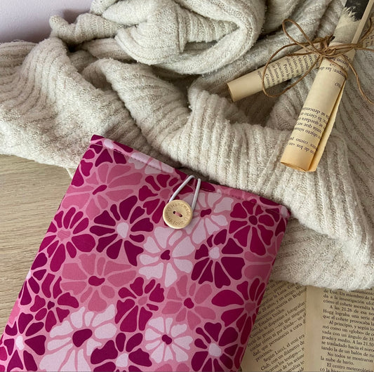 Funda literaria Galatea en tonos rosa