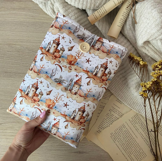 Funda literaria castillos de arena