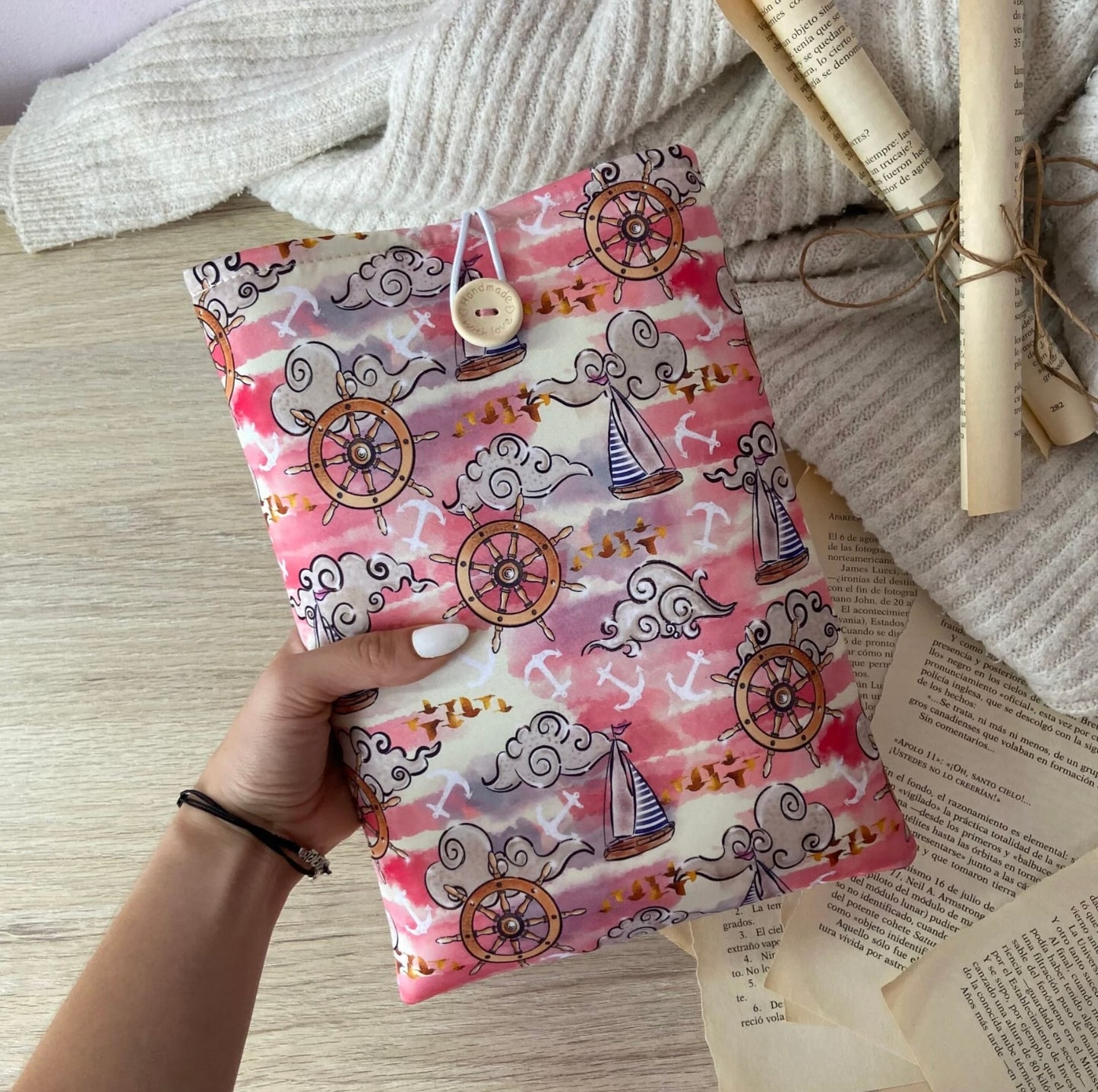 Funda literaria veleros