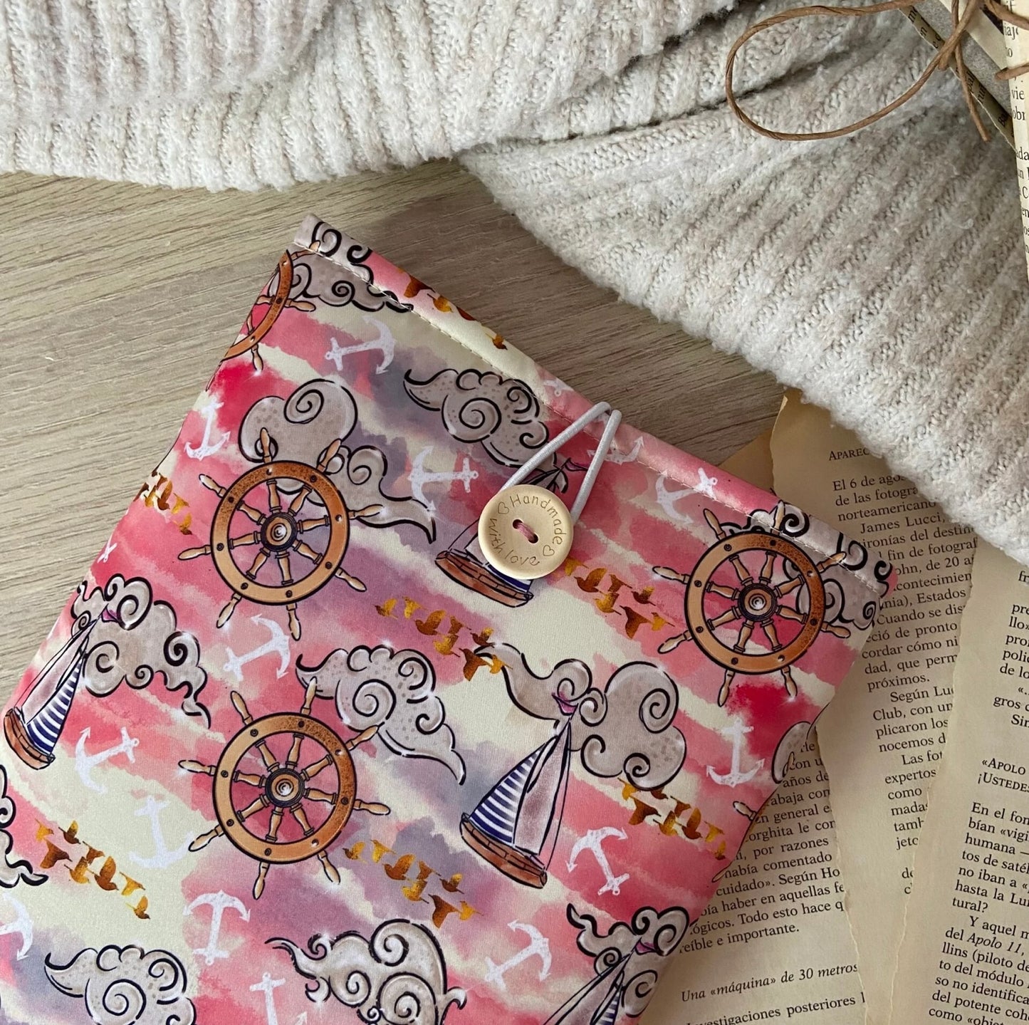 Funda literaria veleros