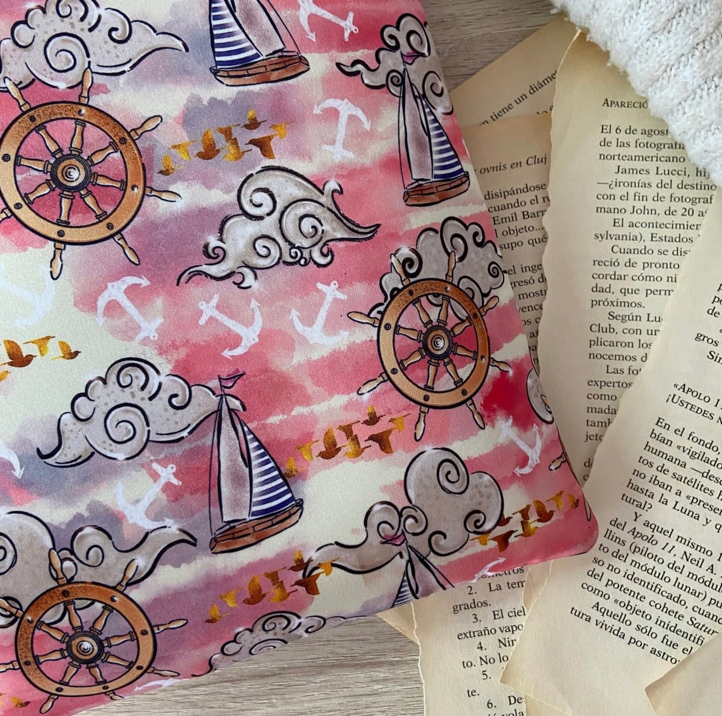 Funda literaria veleros