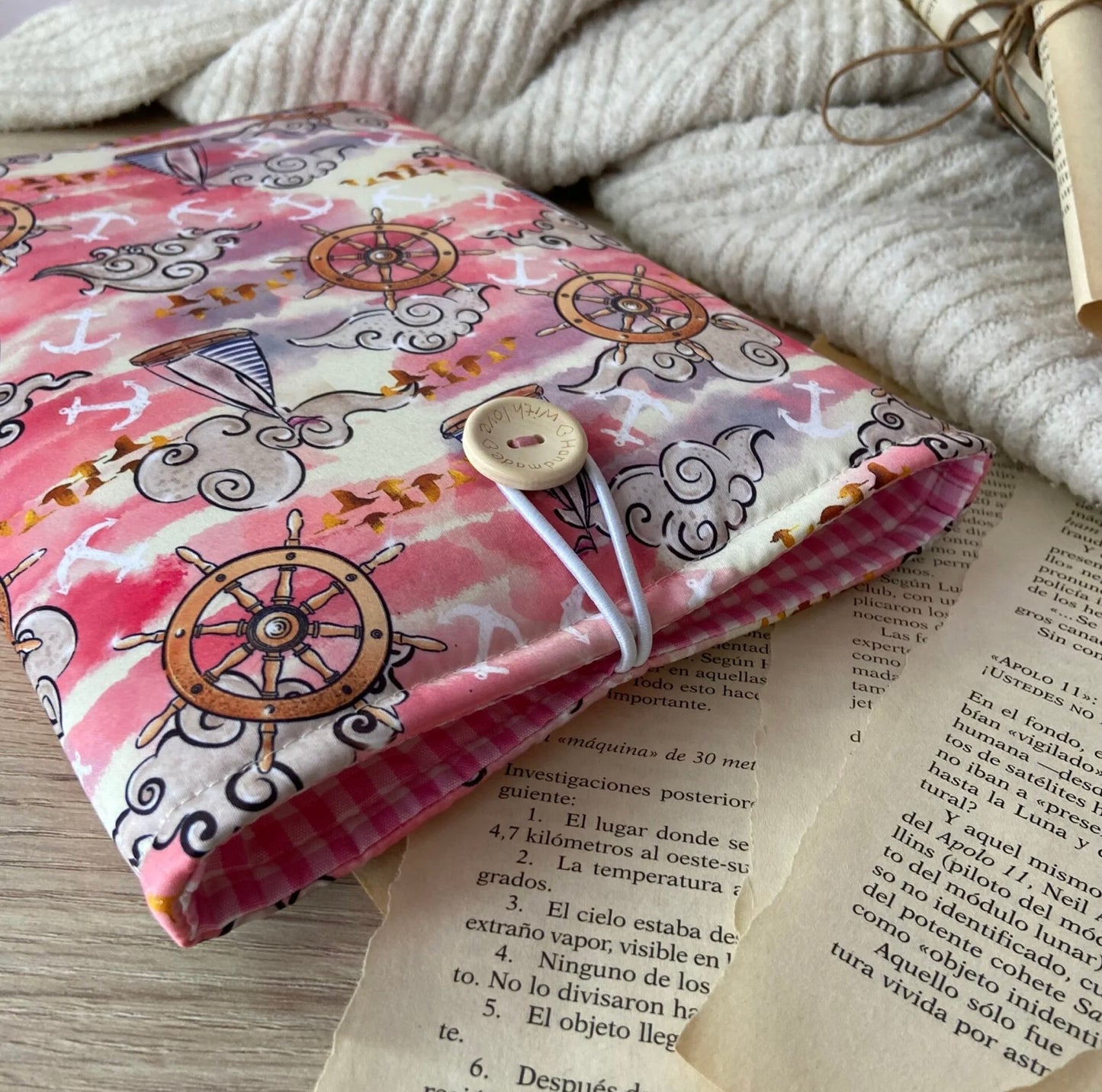 Funda literaria veleros