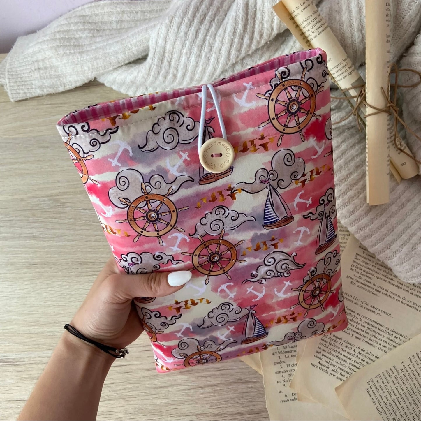 Funda literaria veleros