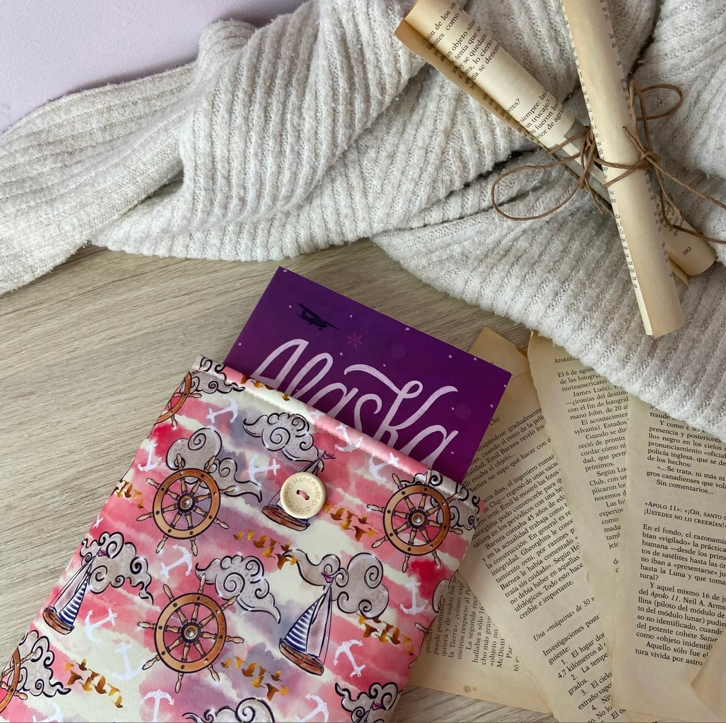 Funda literaria veleros