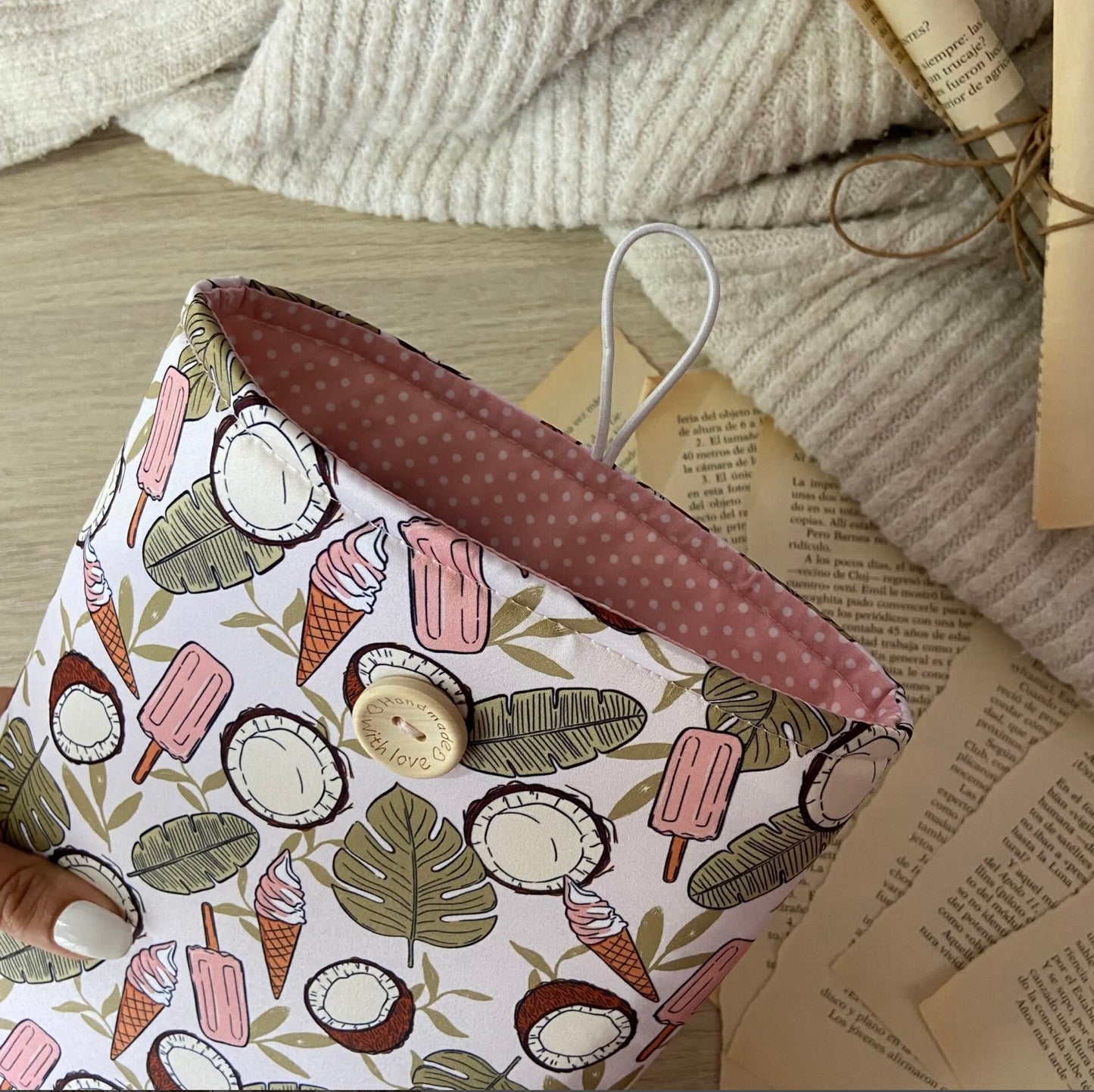 Funda literaria cocos