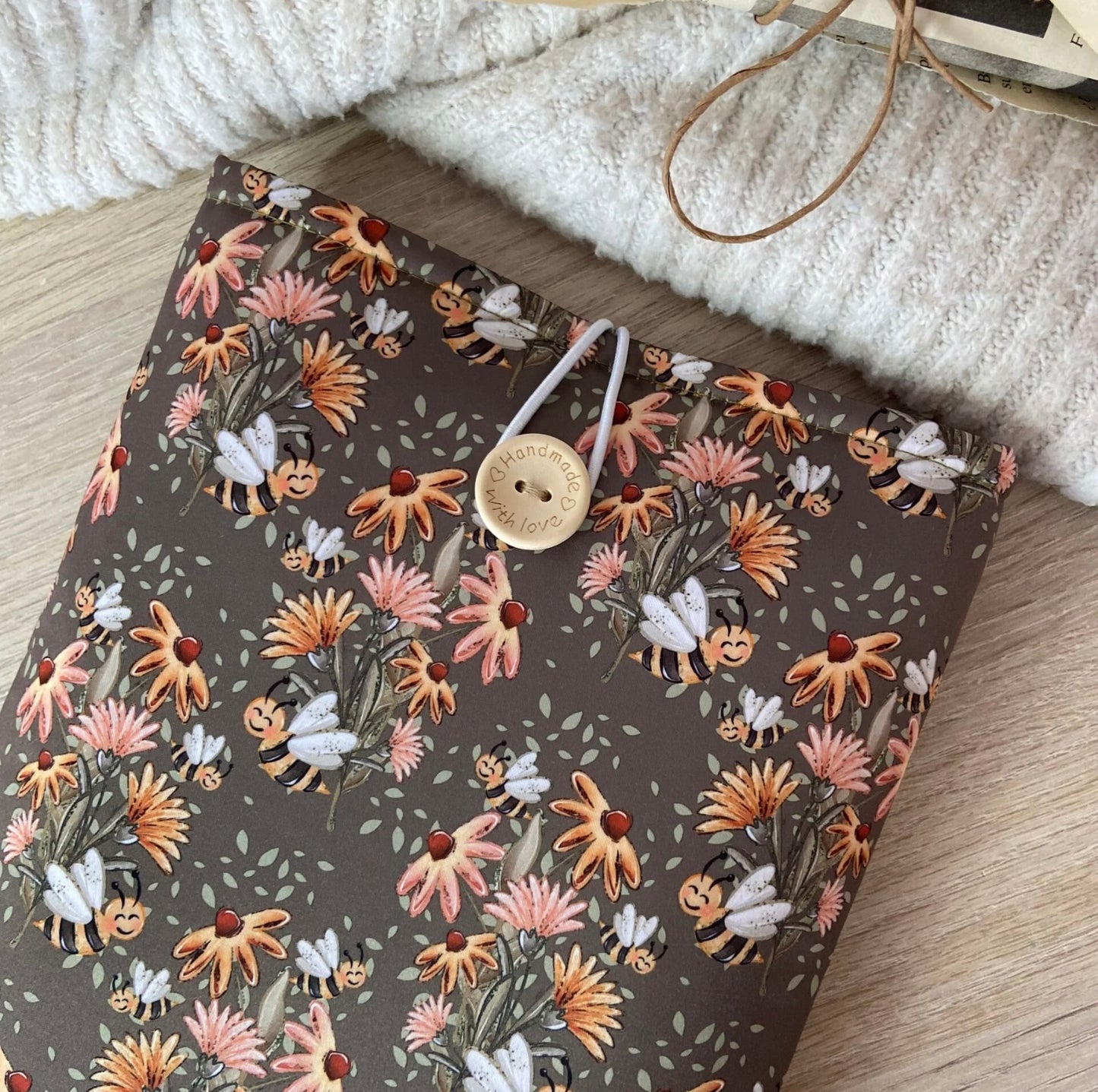 Funda literaria happy bees