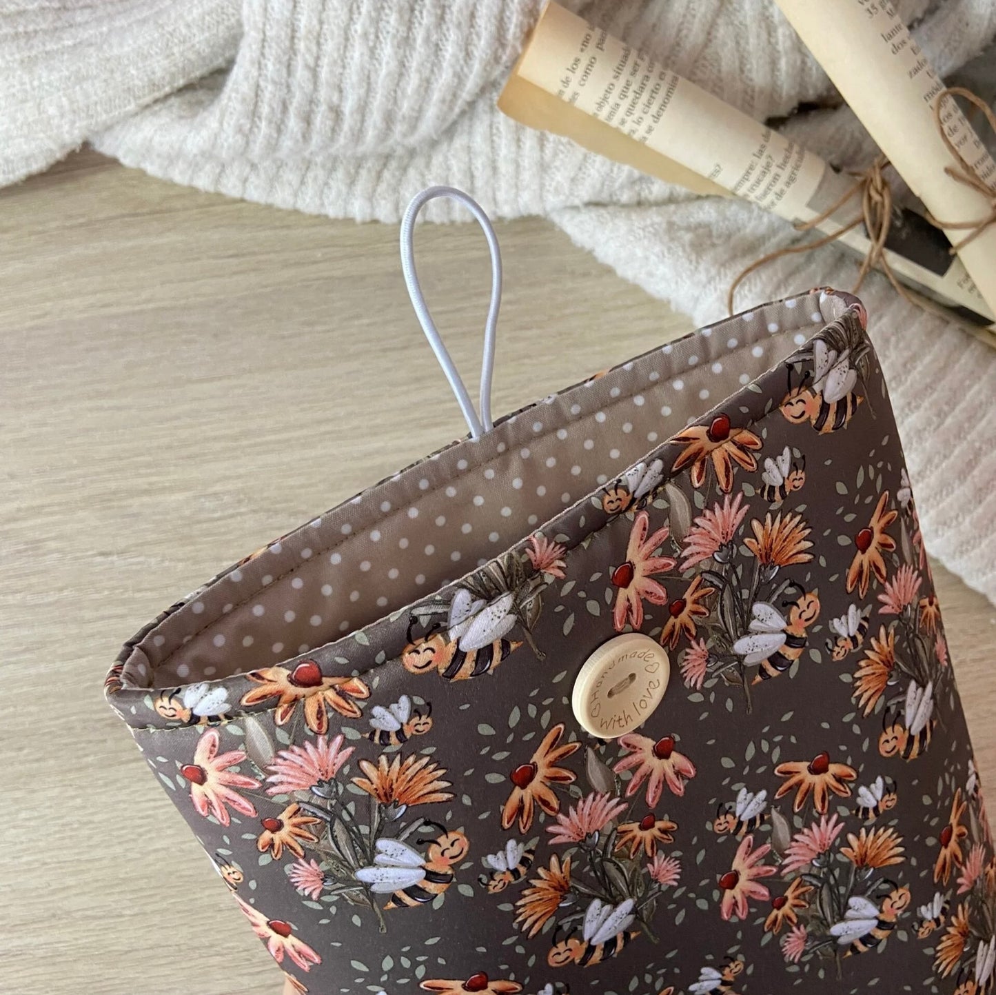 Funda literaria happy bees