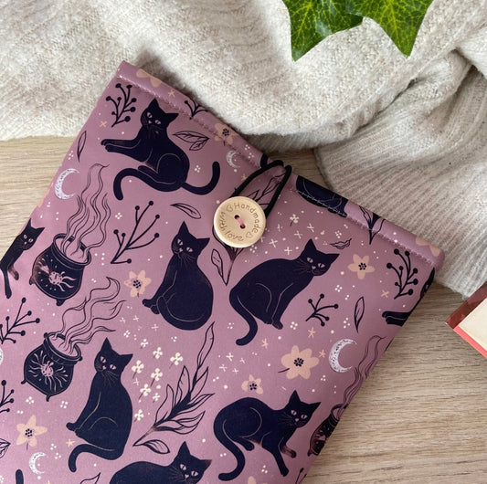 Funda literaria mystical cat