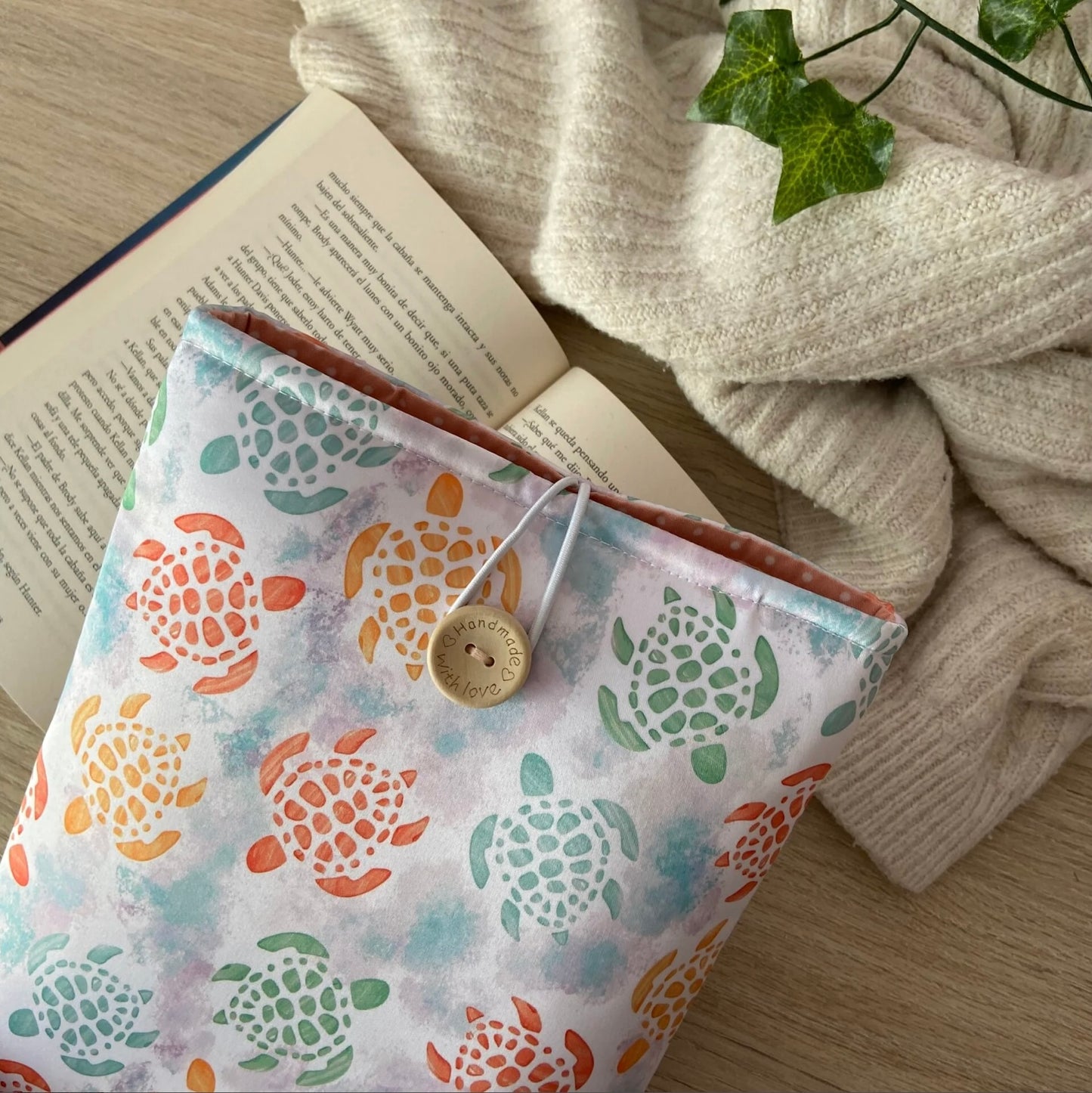 Funda literaria tortugas de mar