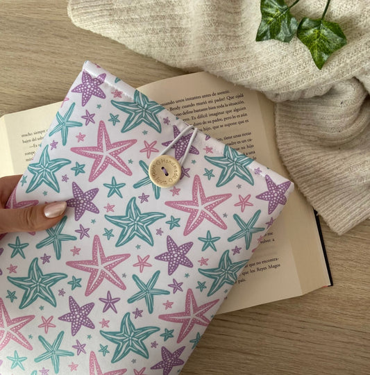 Funda literaria estrellas de mar
