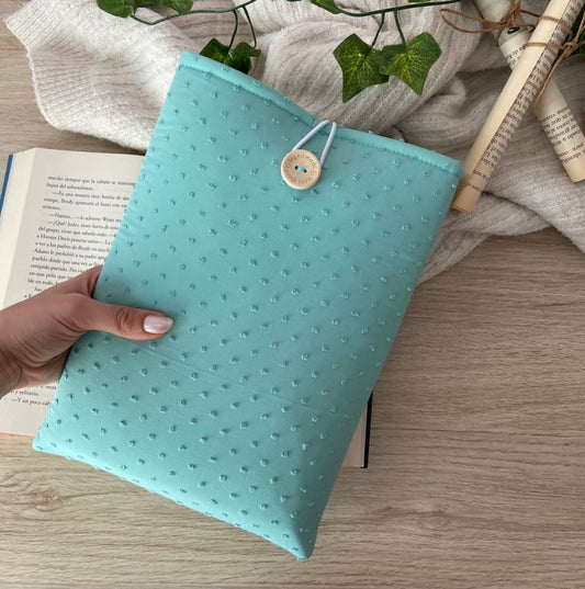 Funda literaria plumeti verde mar