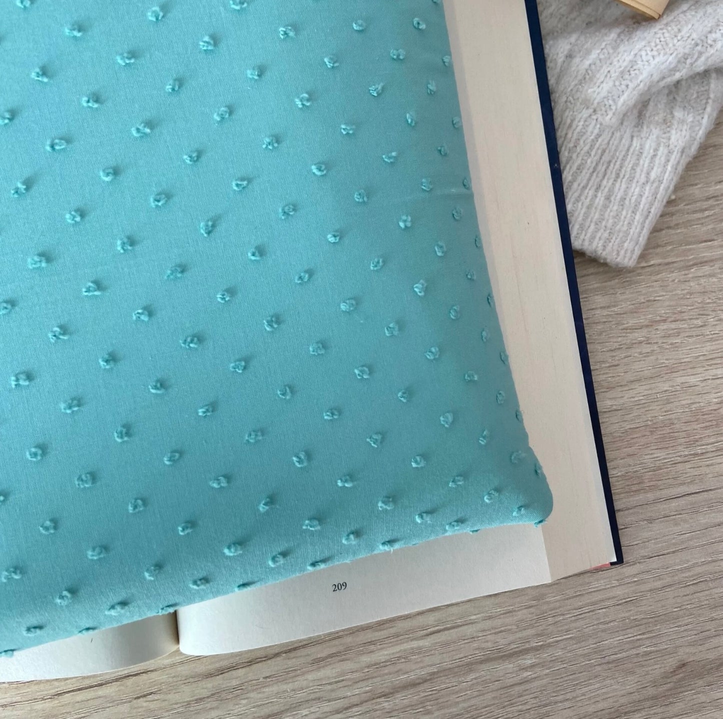 Funda literaria plumeti verde mar