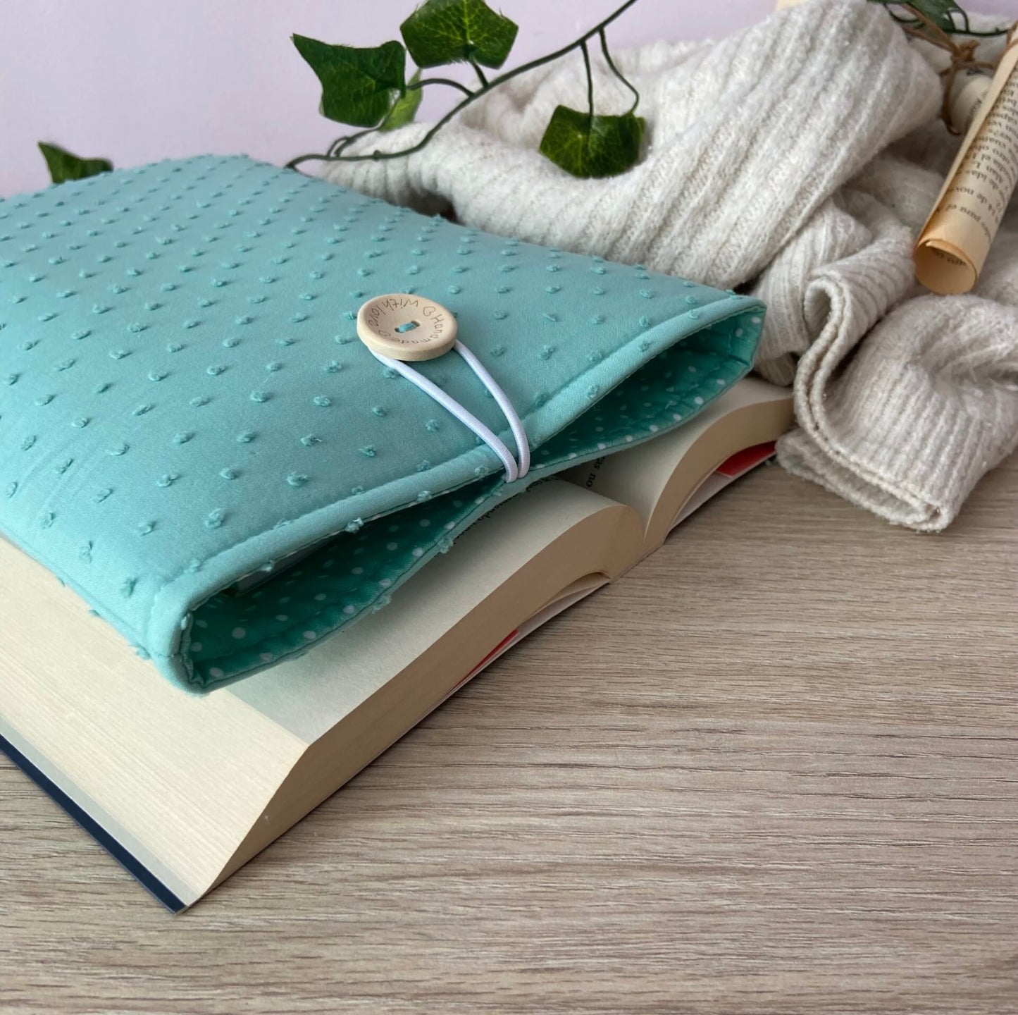 Funda literaria plumeti verde mar