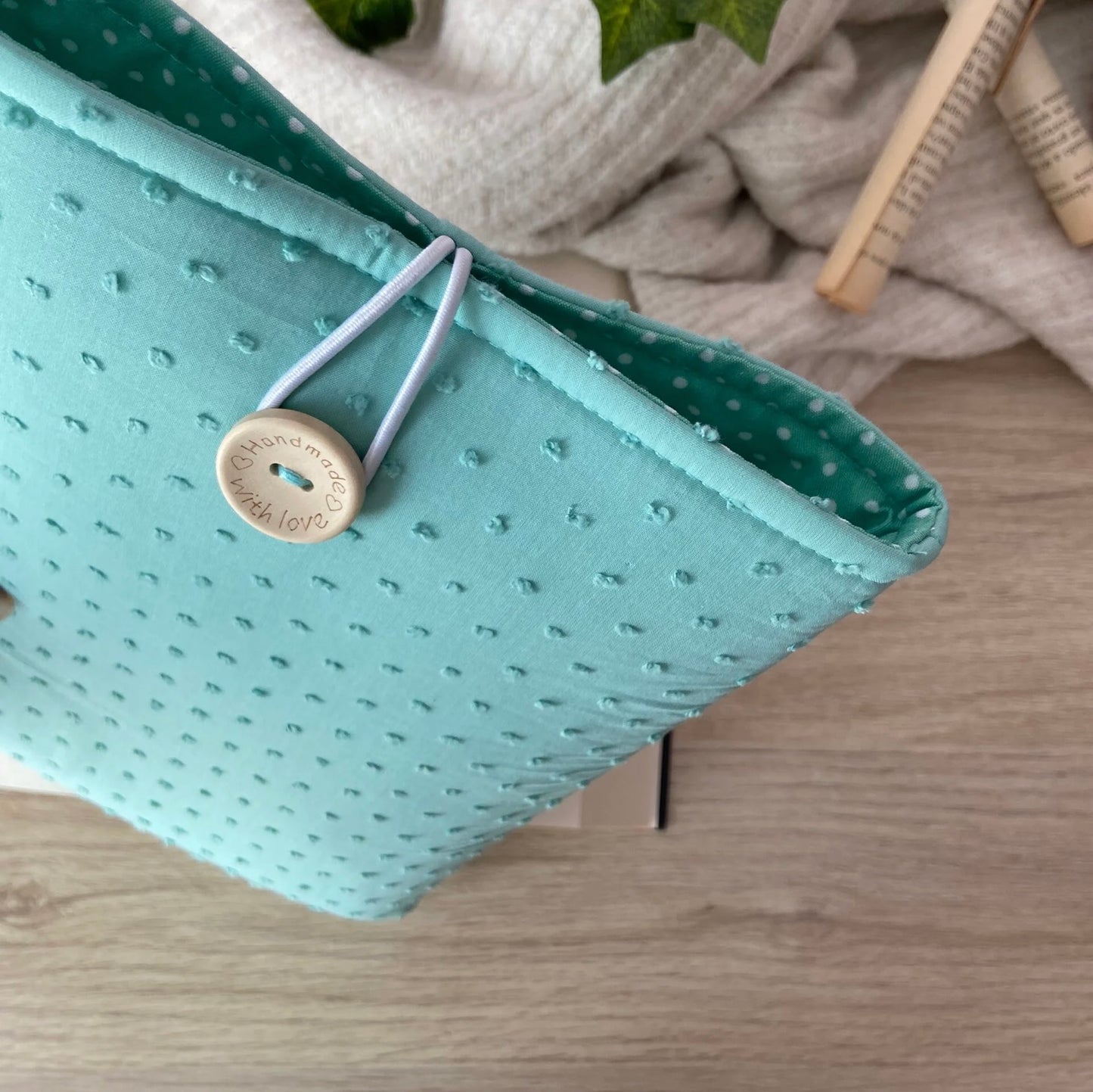 Funda literaria plumeti verde mar