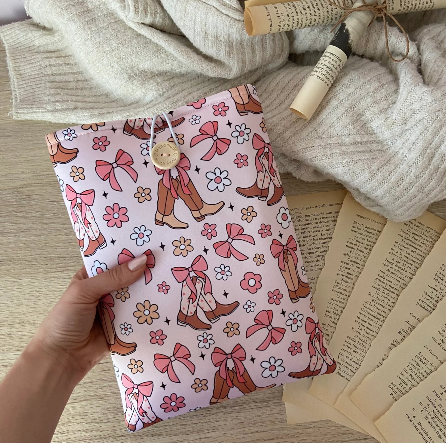 Funda literaria coquette