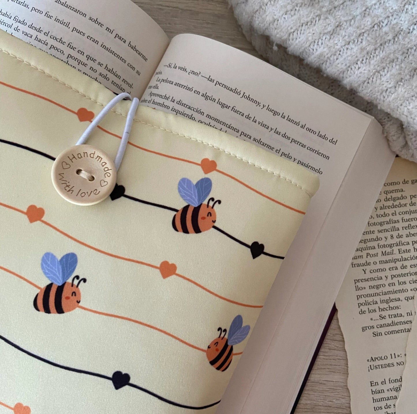 Funda literaria la colmena de abejas