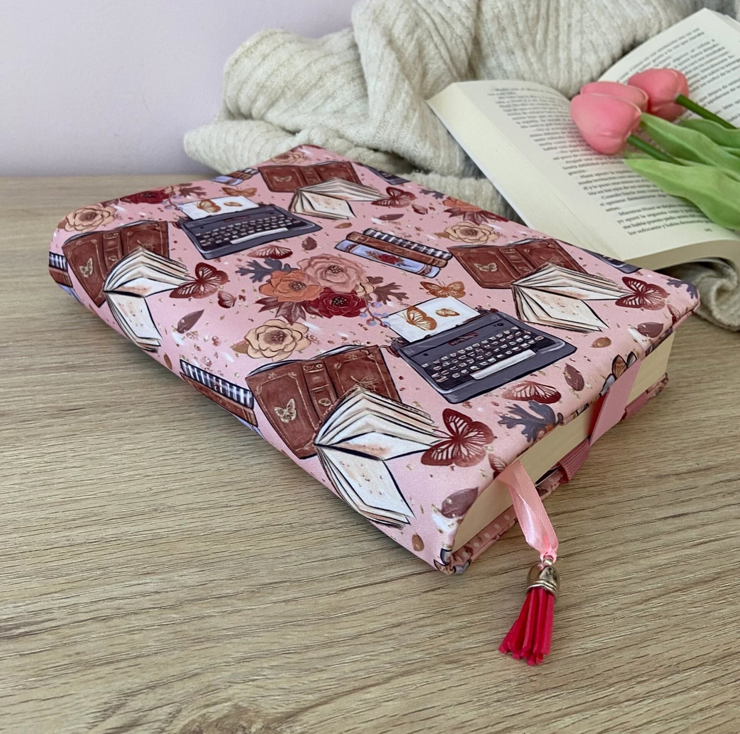 Funda ajustable libros y máquinas de escribir