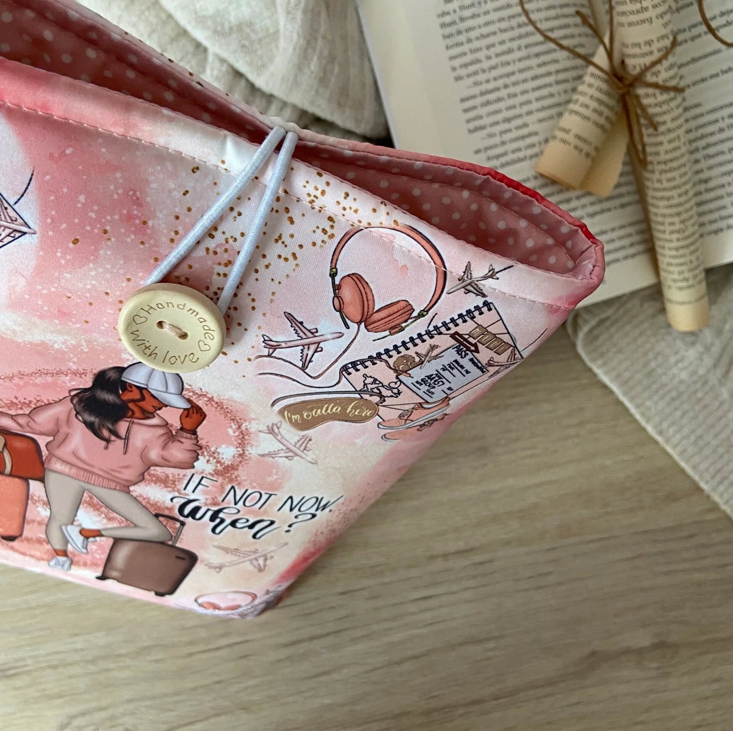 Funda literaria let’s travel