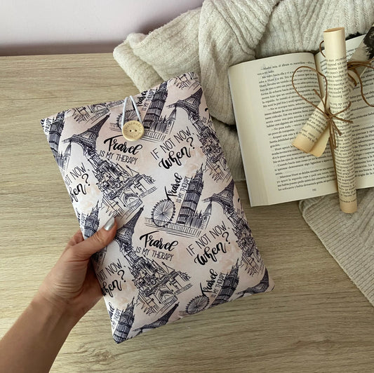 Funda literaria travel is my therapy
