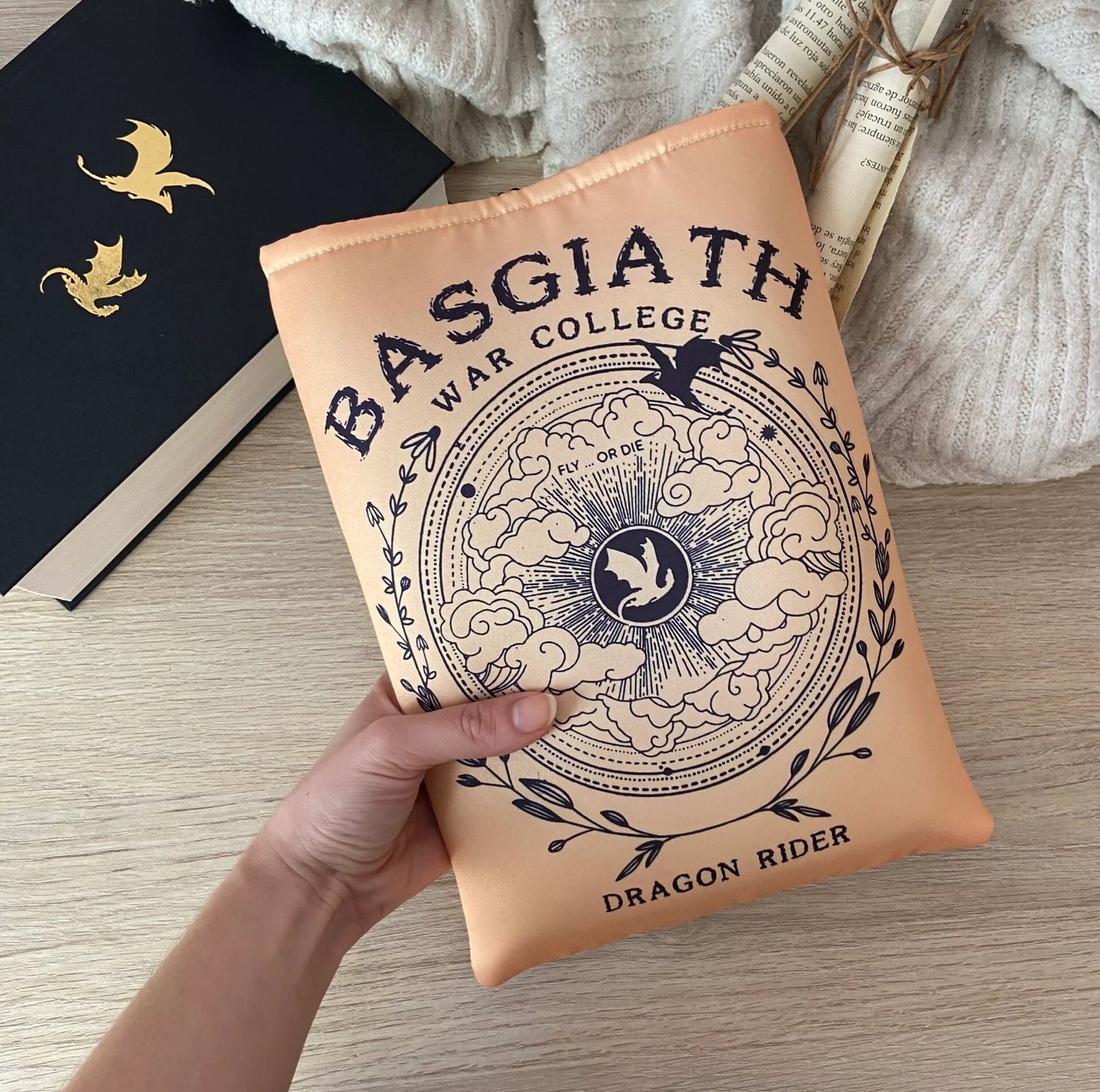 Funda literaria Alas de sangre