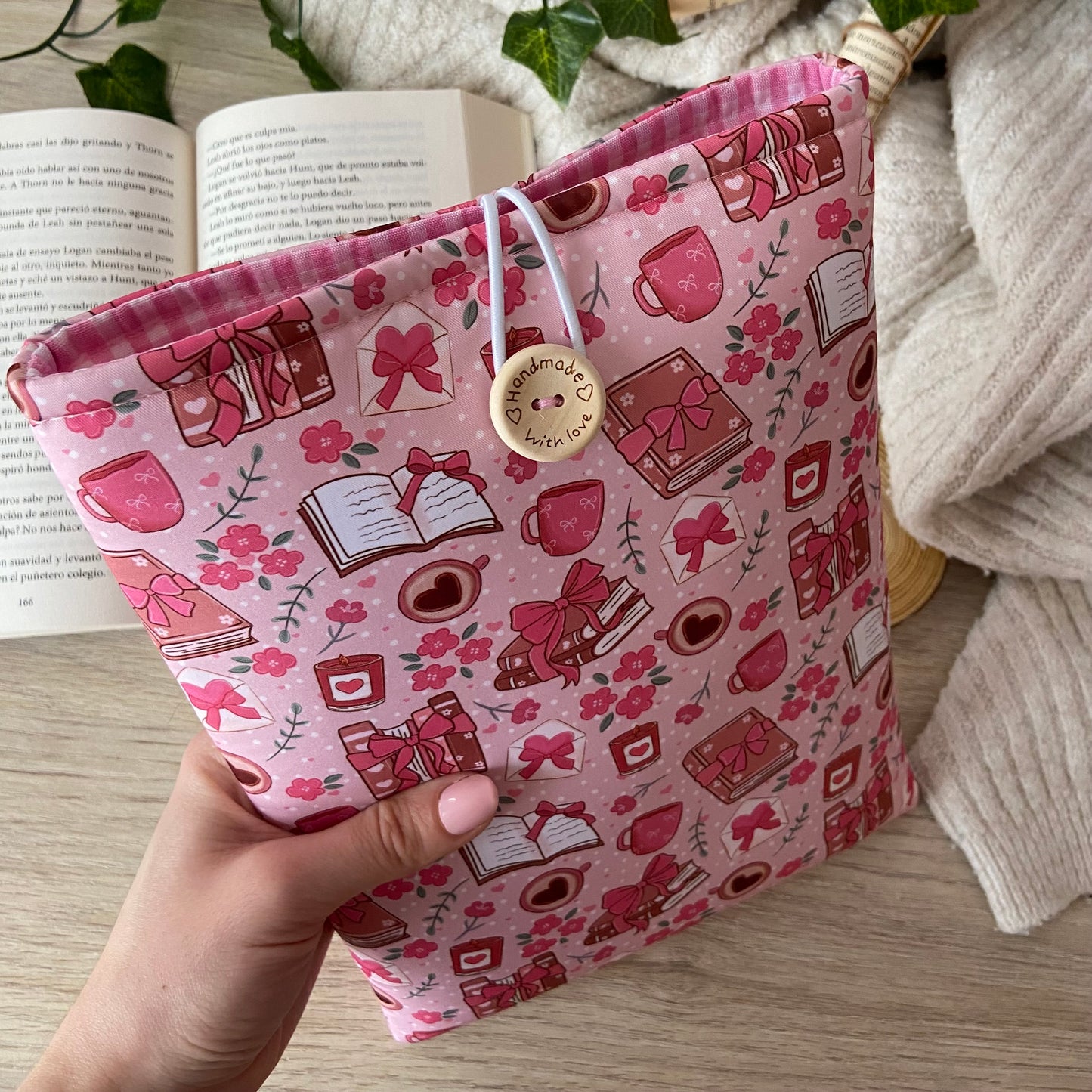 Funda literaria libros coquette