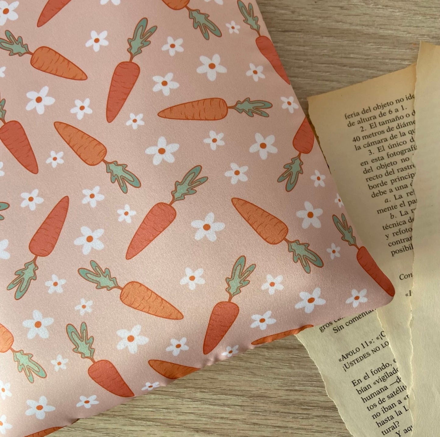 Funda literaria zanahorias