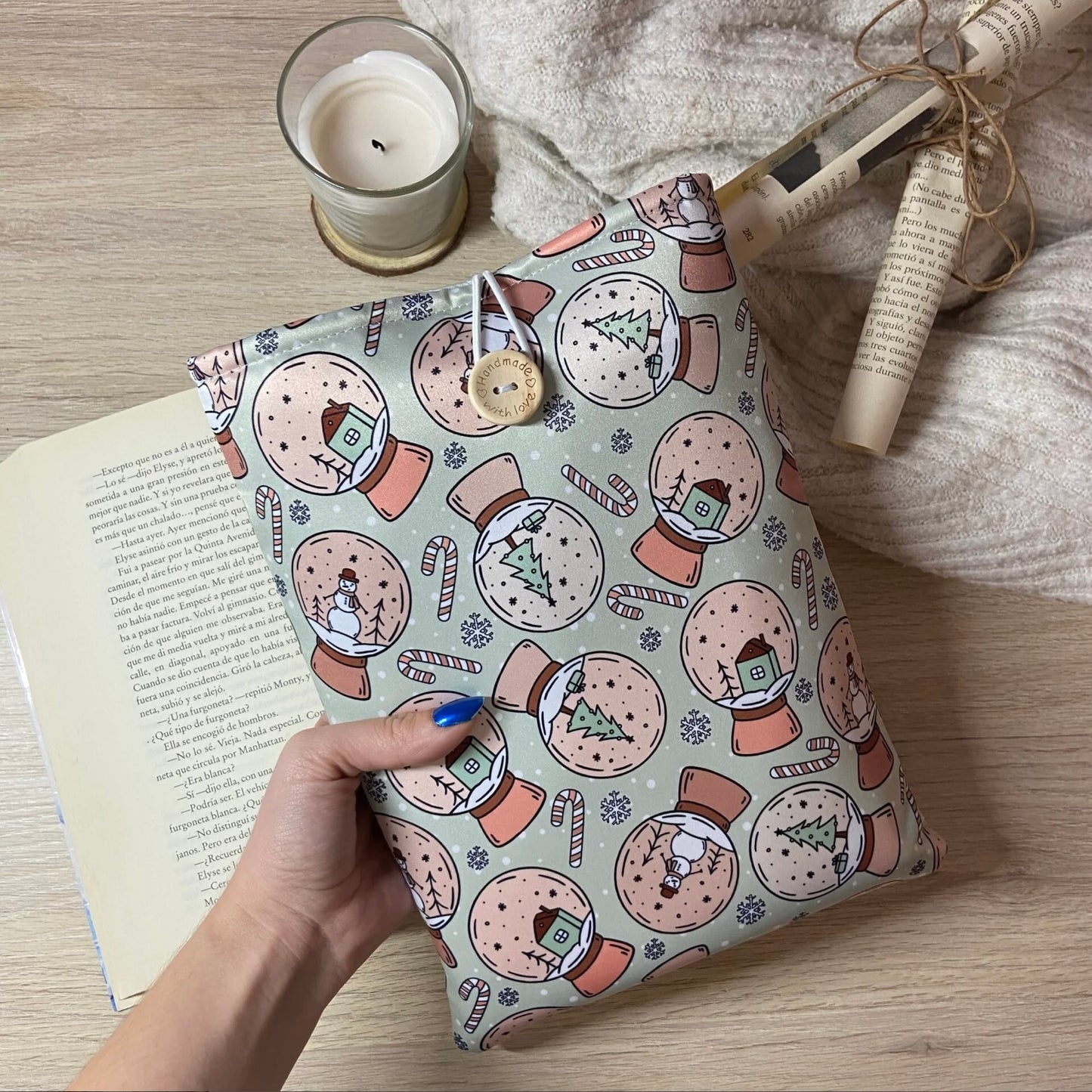 Funda literaria recuerdos navideños