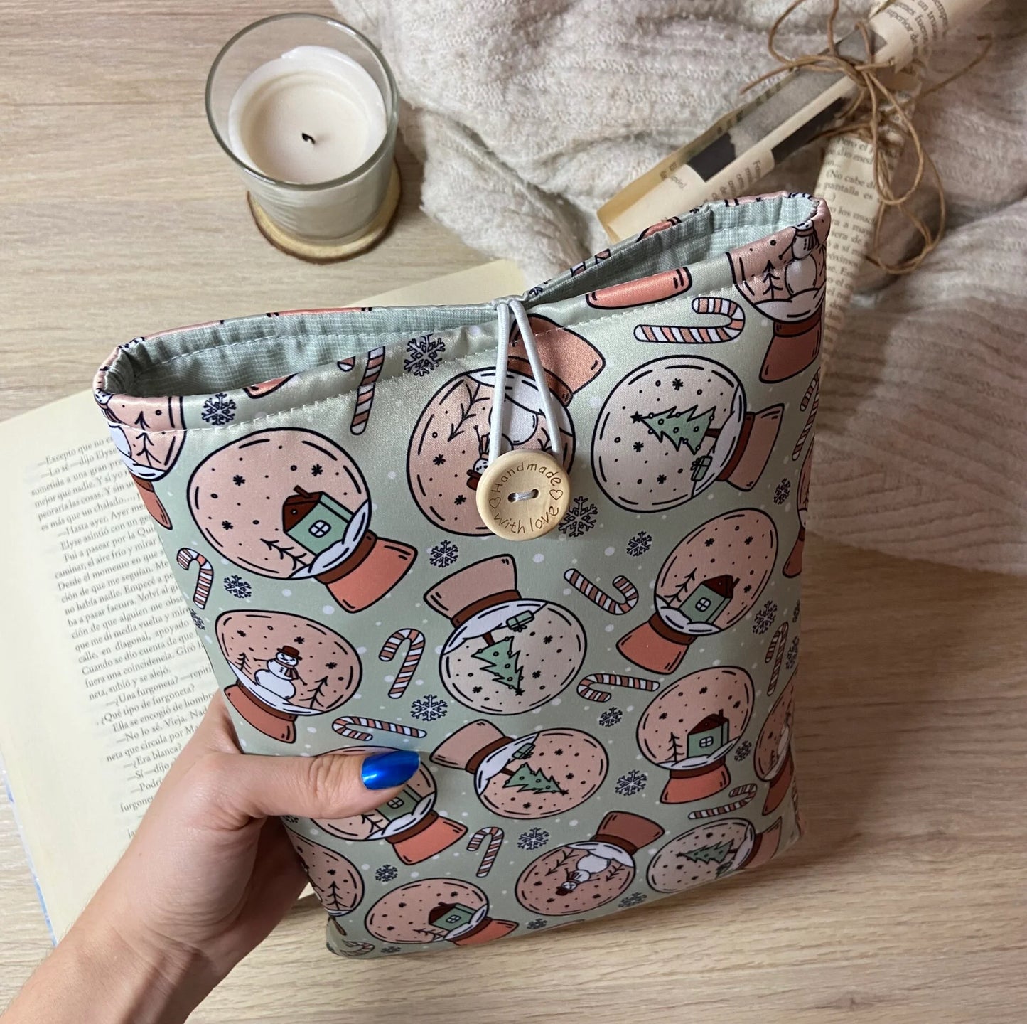 Funda literaria recuerdos navideños