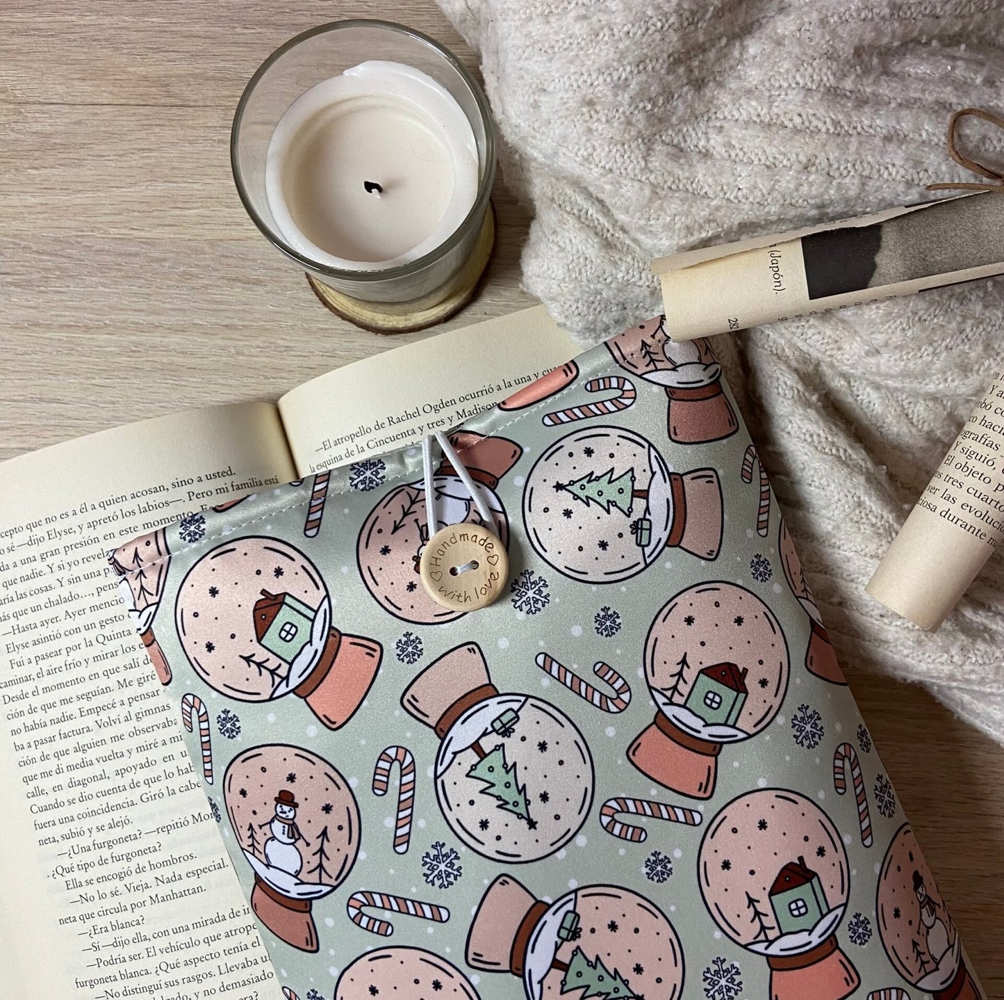 Funda literaria recuerdos navideños