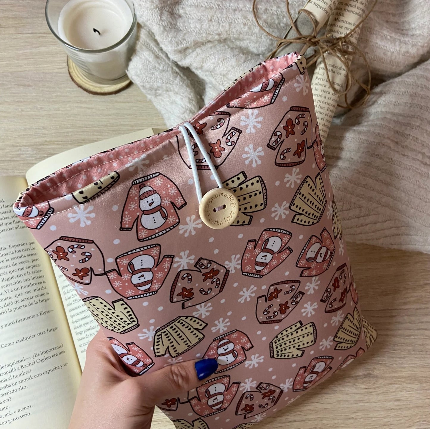 Funda literaria cárdigan