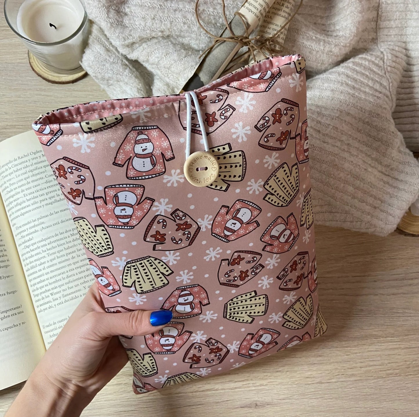 Funda literaria cárdigan