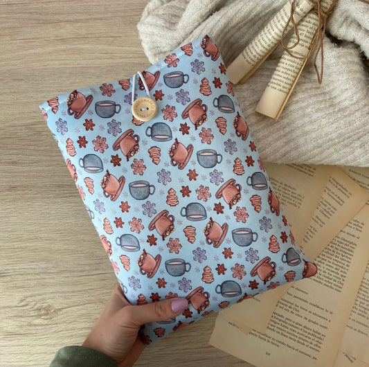 Funda literaria café en invierno