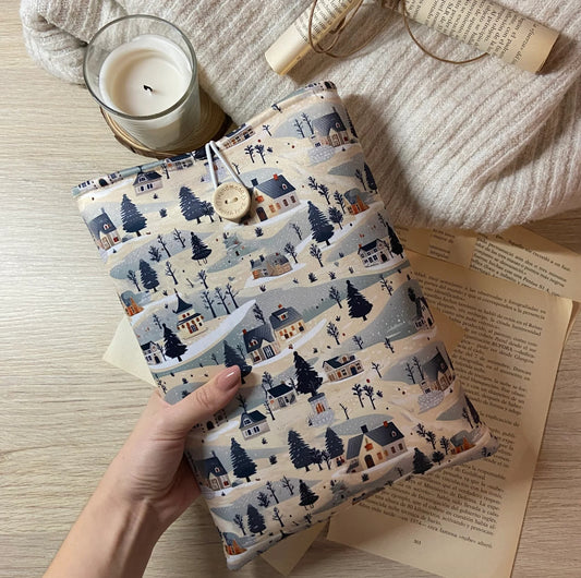 Funda literaria pueblo navideño