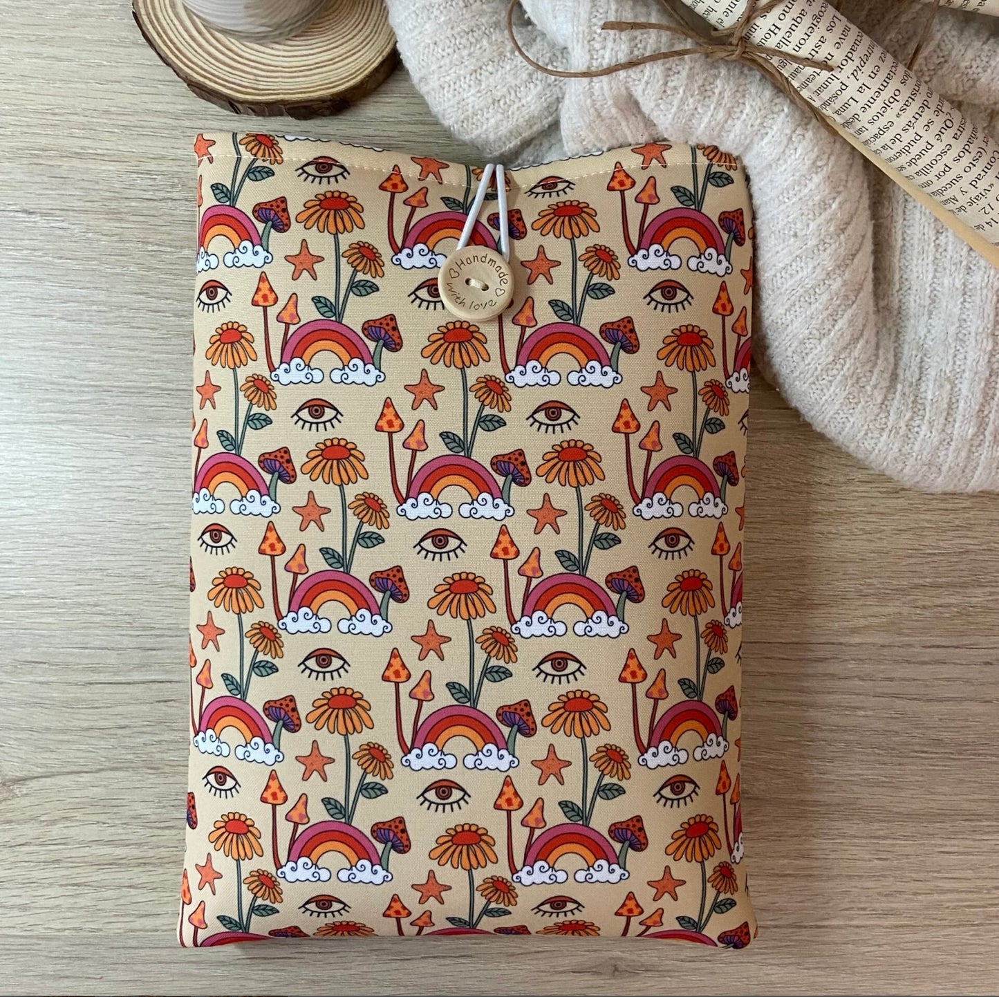 Funda literaria hippie