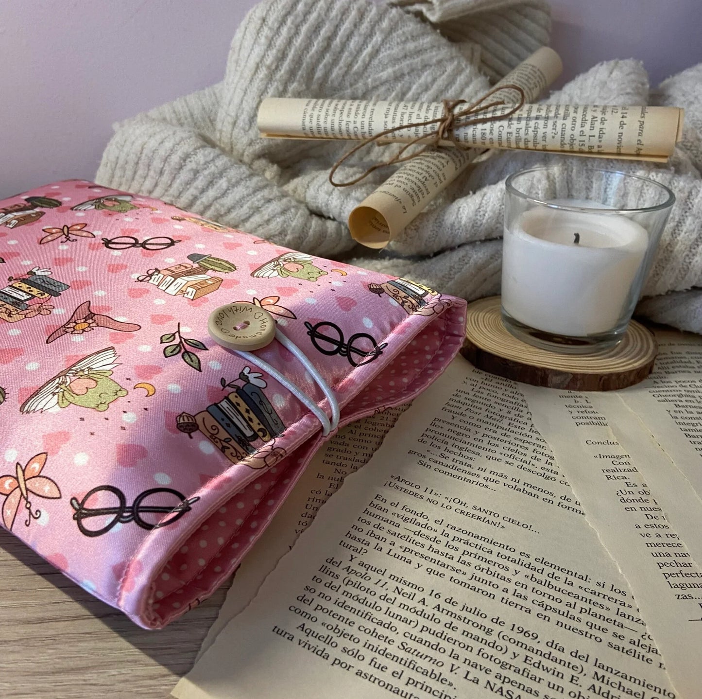 Funda literaria ranitas lectoras