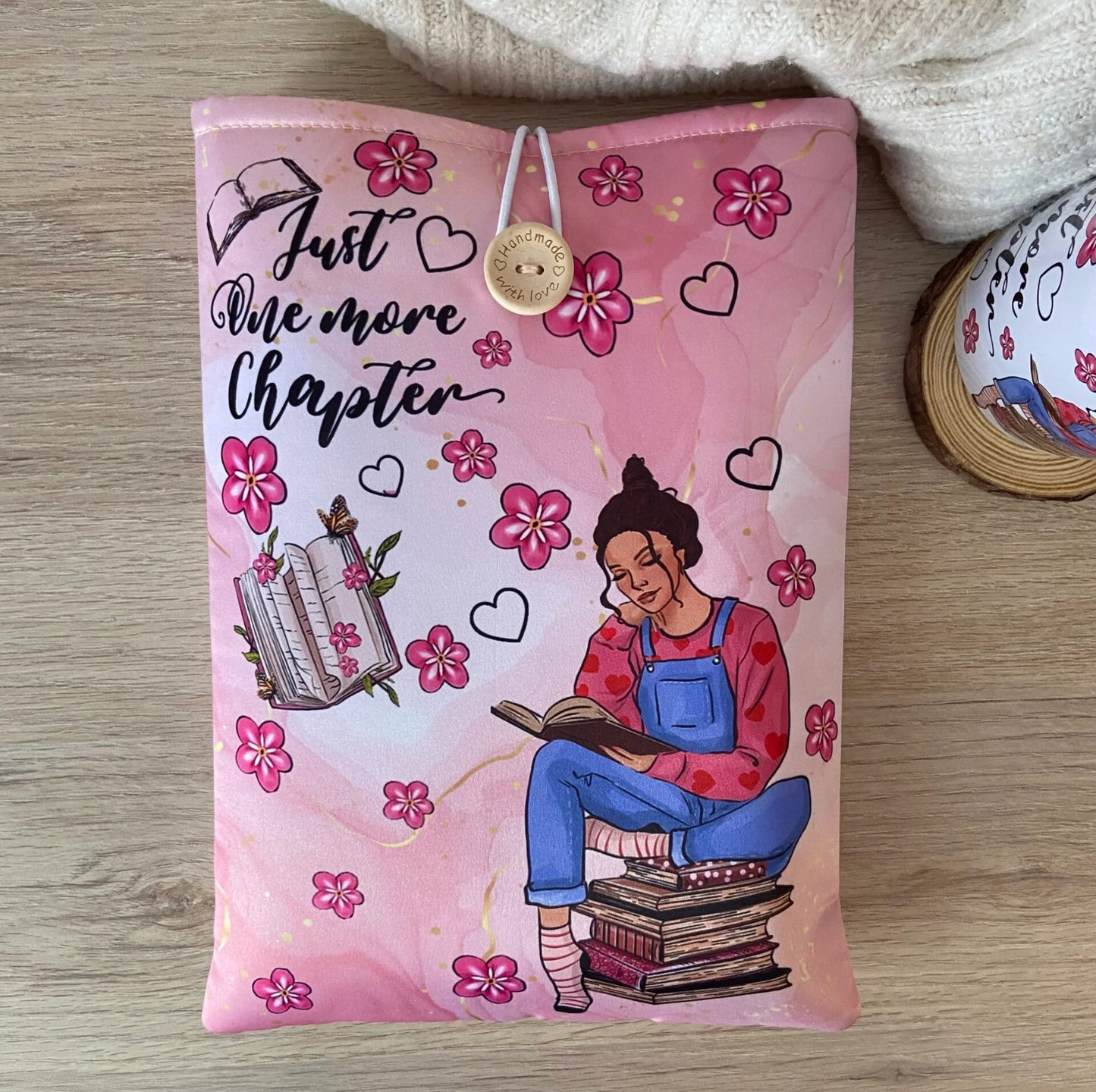 Funda literaria Just one more chapter
