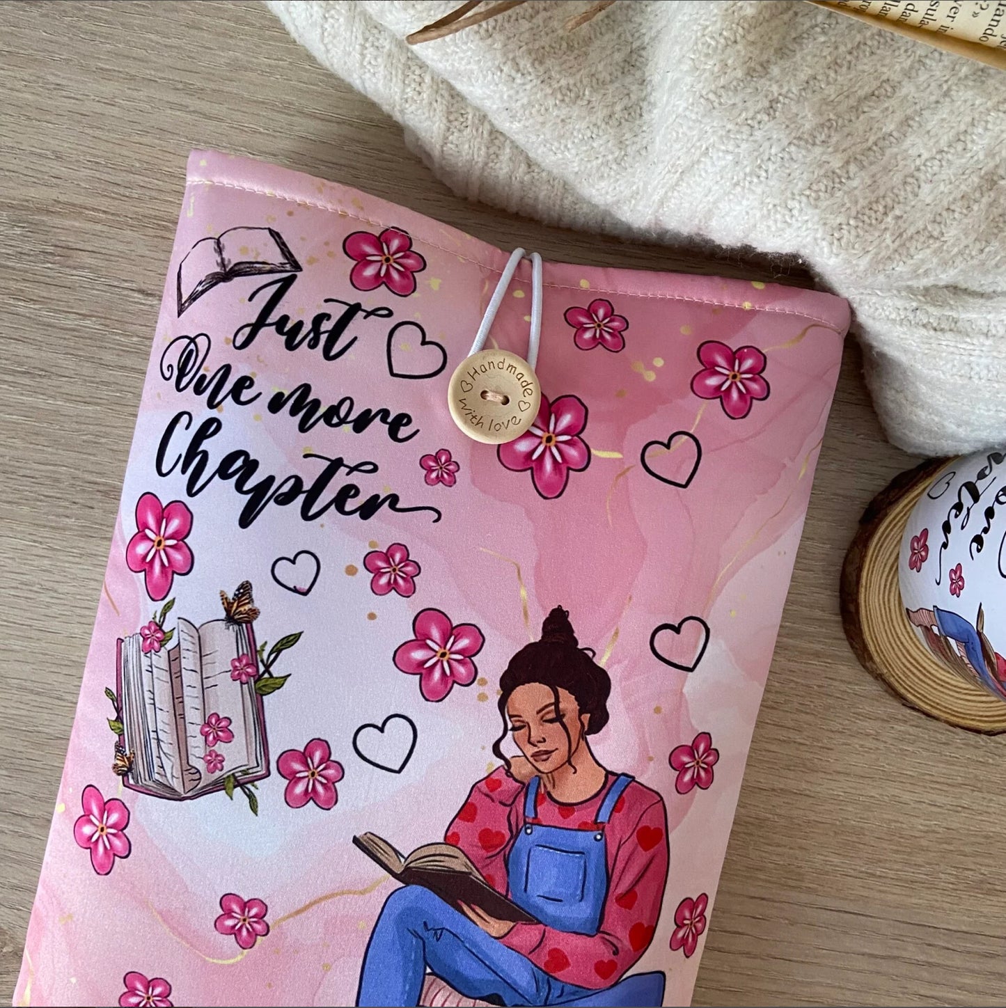 Funda literaria Just one more chapter