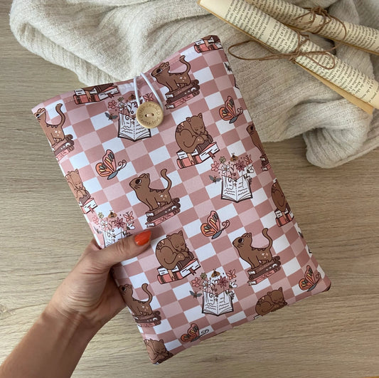 Funda literaria gatitos lectores