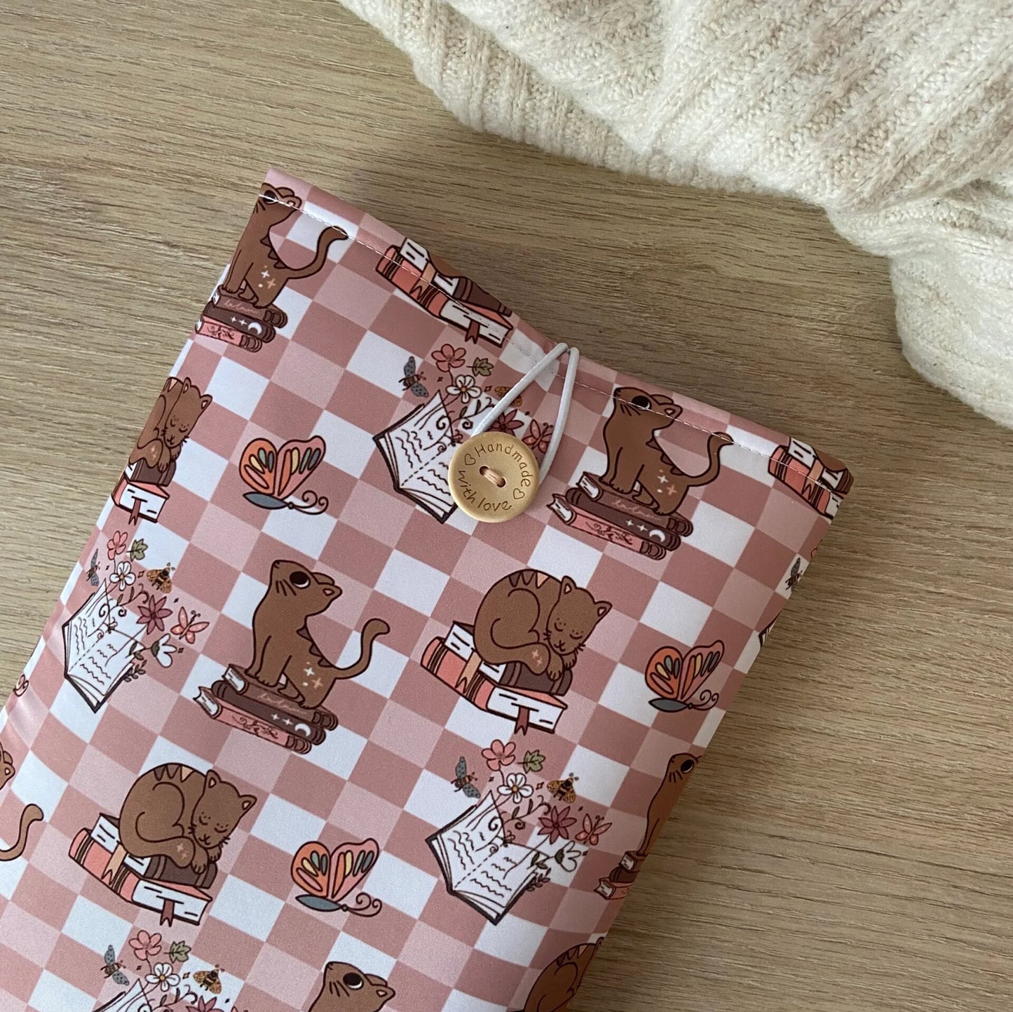 Funda literaria gatitos lectores