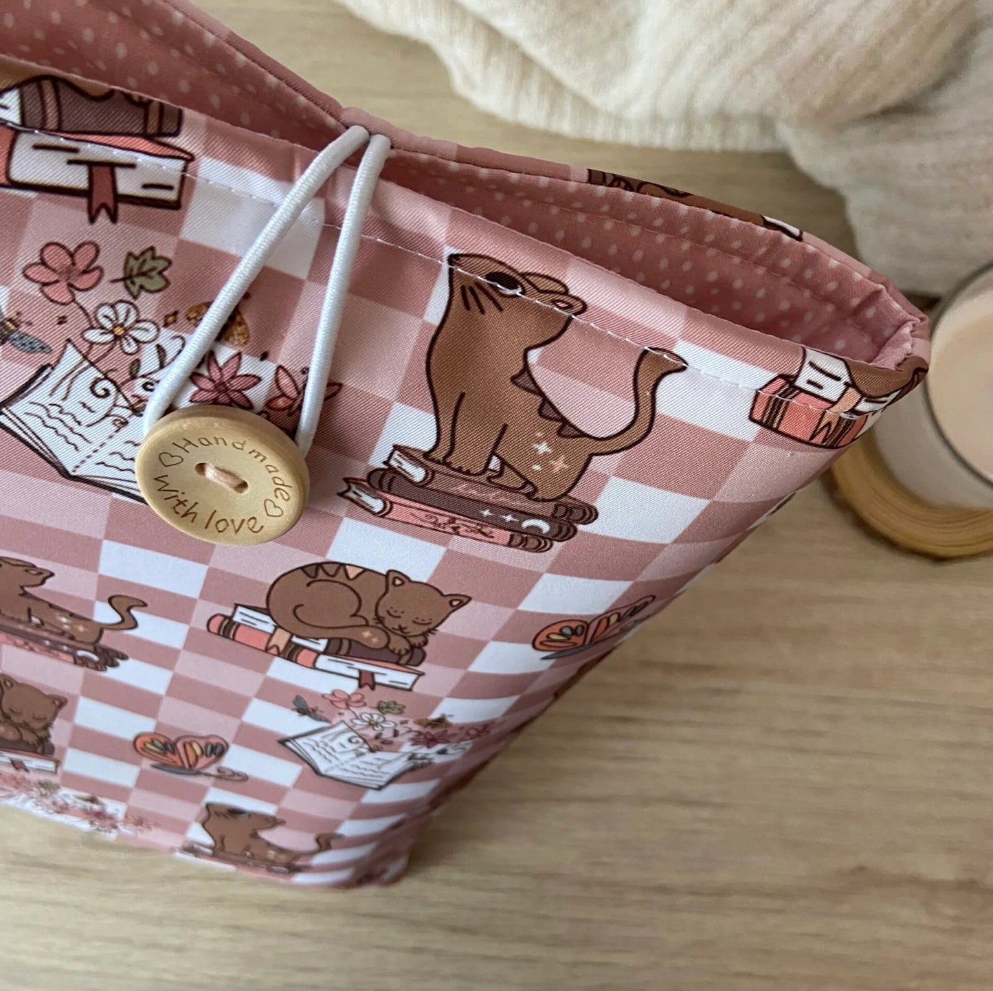 Funda literaria gatitos lectores