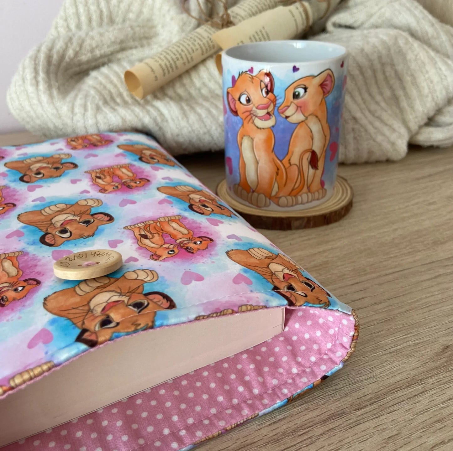 Funda literaria Simba y Nala