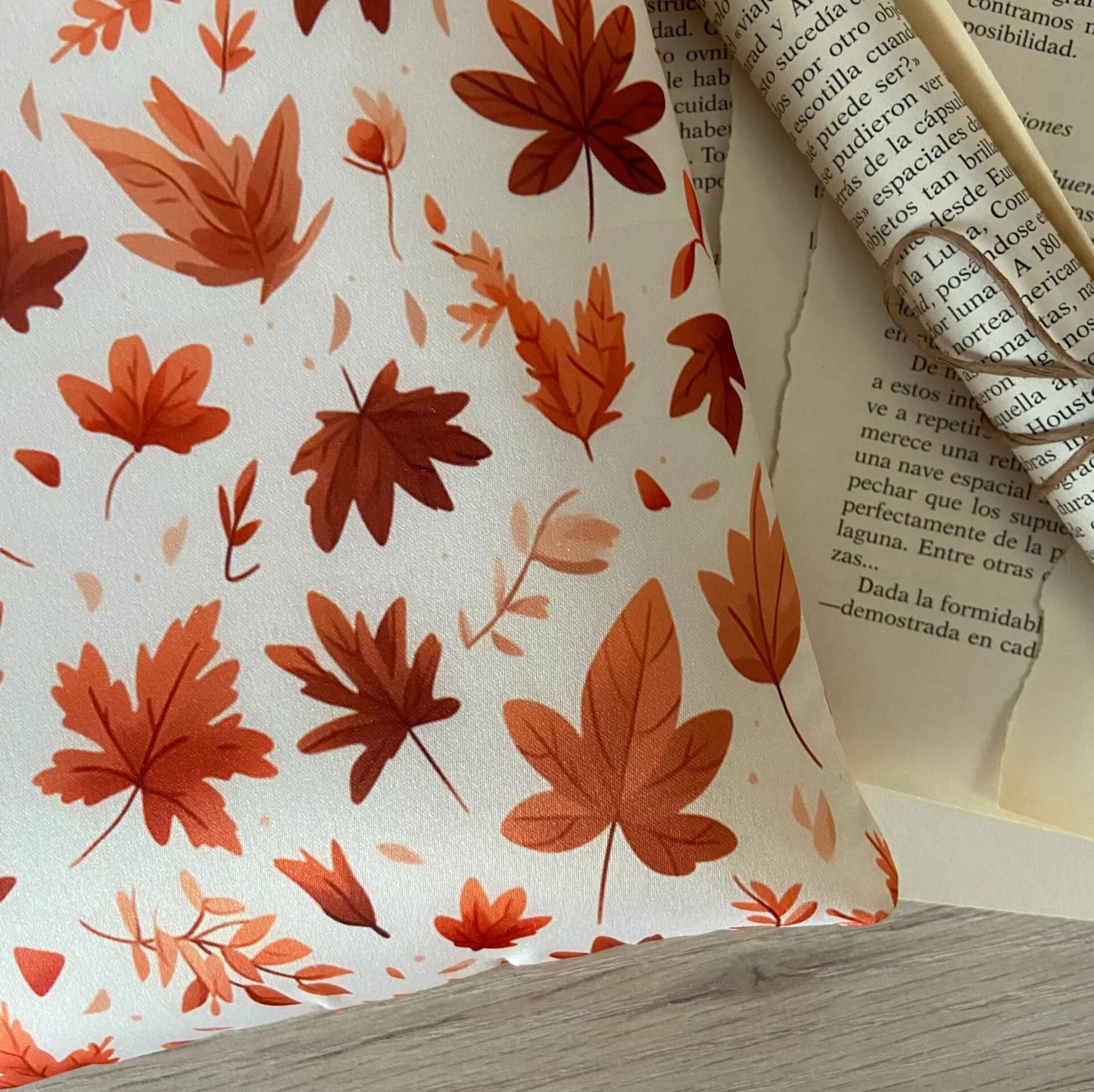 Funda literaria leaves