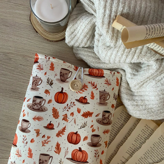 Funda literaria pumpkin time